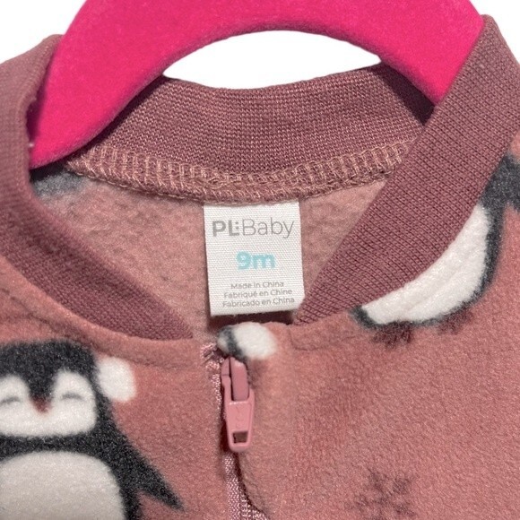 PL Baby Zippered Fleece Sleeper, 9 Months - Picture 4 of 5